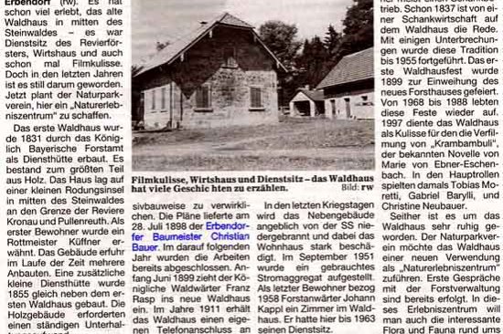 Waldhaus im Steinwald